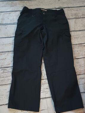 5.11 Tactical Women's Black Elastic Waist Cargo Tactical Pants 16
